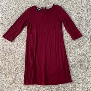 brenna fleece tie back kids dress